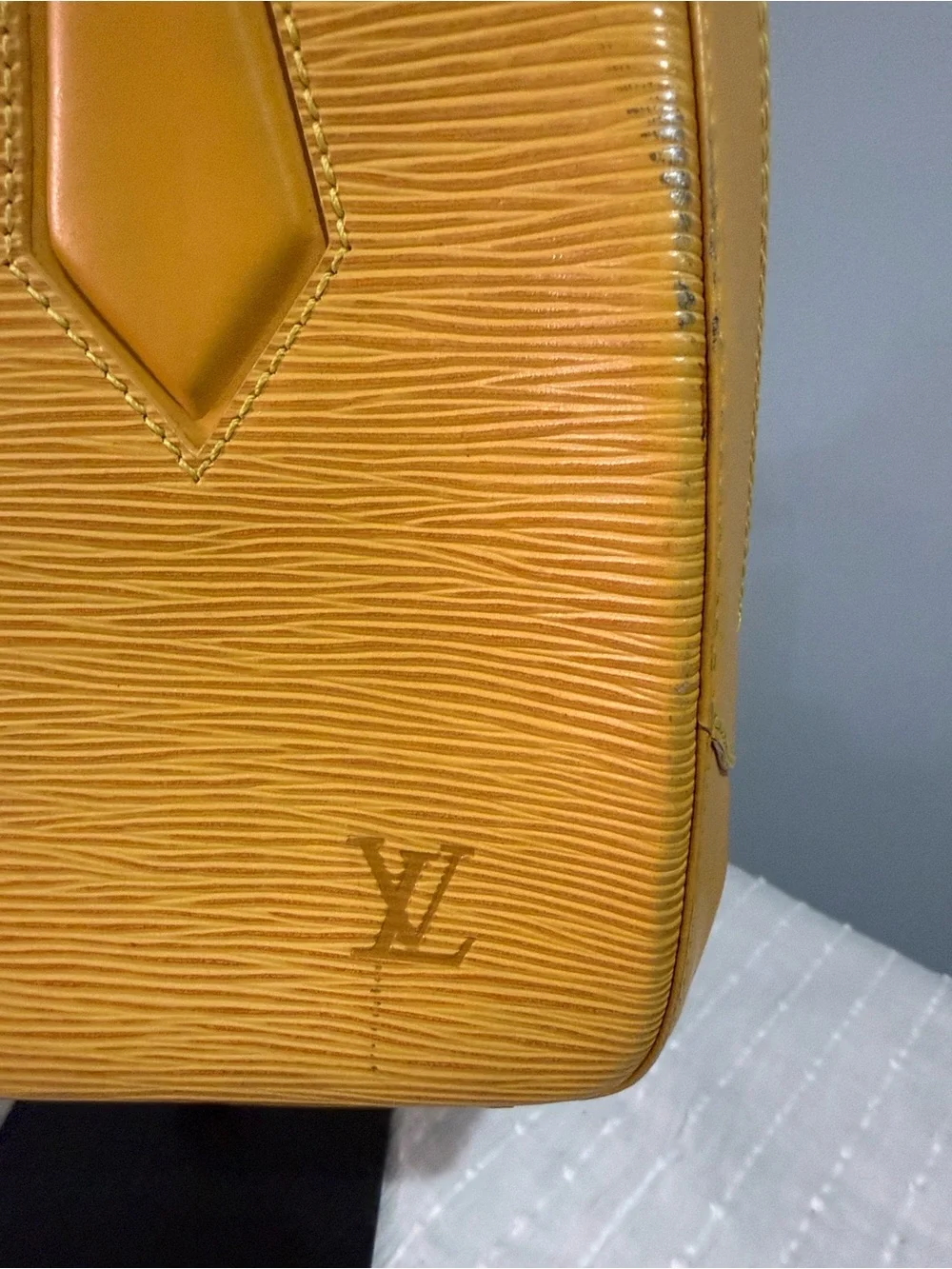 Louis Vuitton Yellow Epi Leather Satchel